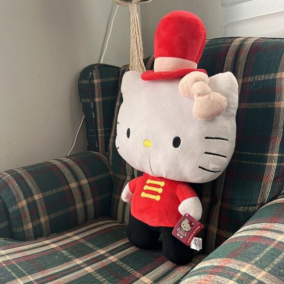 NEW Hello Kitty Stuffed Animal Plush Large 26" ‎ Top Hat Character Toy SANRIO - Picture 2 of 5